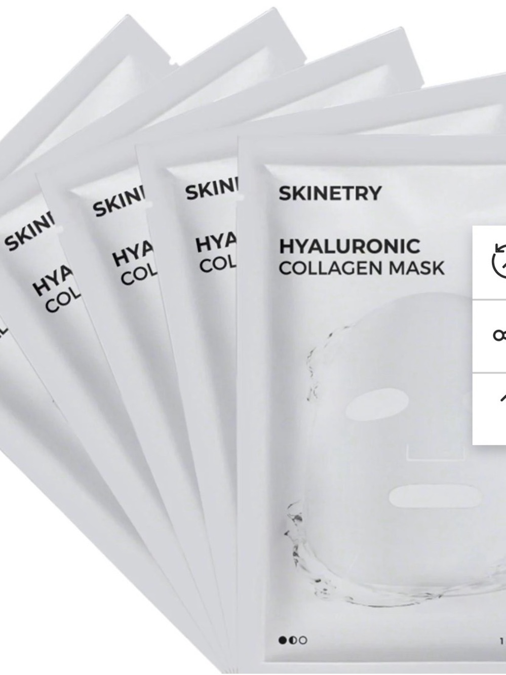 2x Skinetry Hyaluronic Collagen Mask – 5 piece each total 10 masks